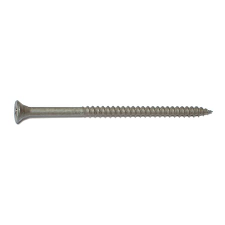 Deck Screw, #10 X 3-1/2 In, Steel, Flat Head, Phillips Drive, 1000 PK